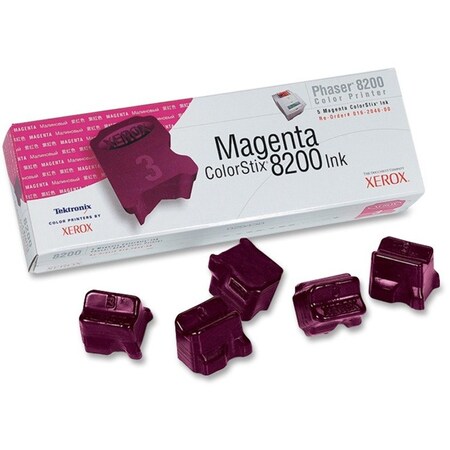 Xerox Genuine Xerox 5 Magenta Colorstix 8200 Ink Sticks, 016-2046-00 016-2046-00